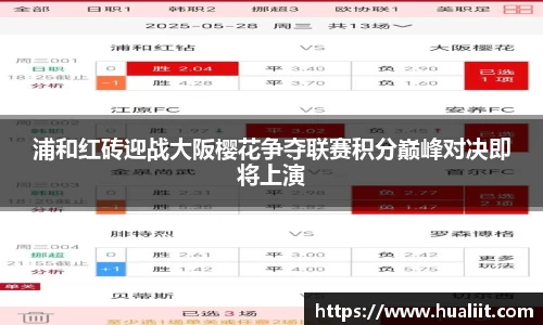 浦和红砖迎战大阪樱花争夺联赛积分巅峰对决即将上演